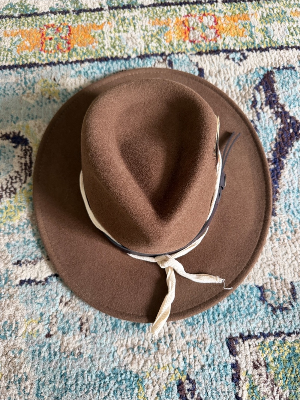 Brown Cowboy Hat with Twisted Band